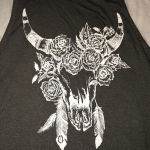 Cow and flowers tank 🌹